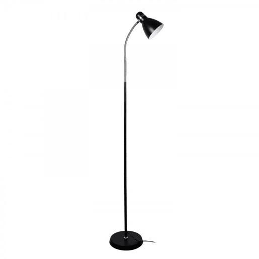 candeeiro de pé metálico cor preta série mergara 22cm