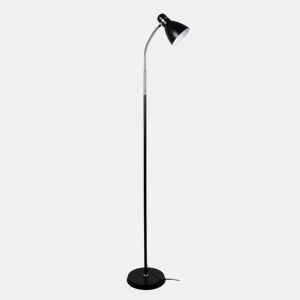 candeeiro de pé metálico cor preta série mergara 22cm