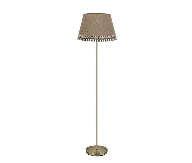 Lampara de pie metal color cuero serie ada 40cm