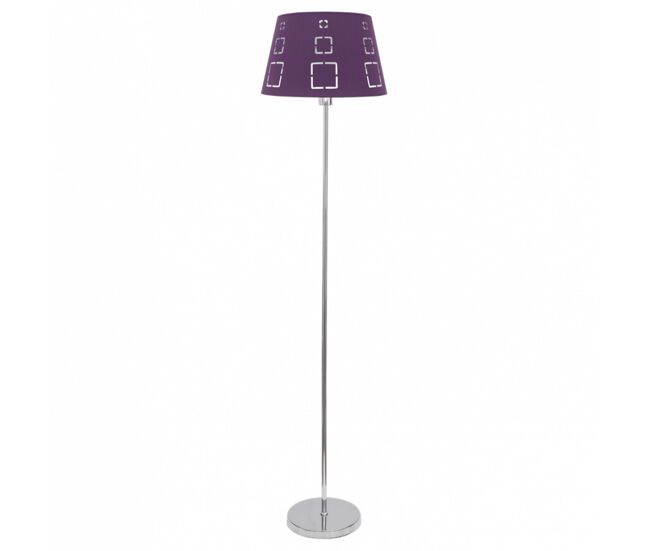 Lampara de pie metal color cromo serie celaya 40cm