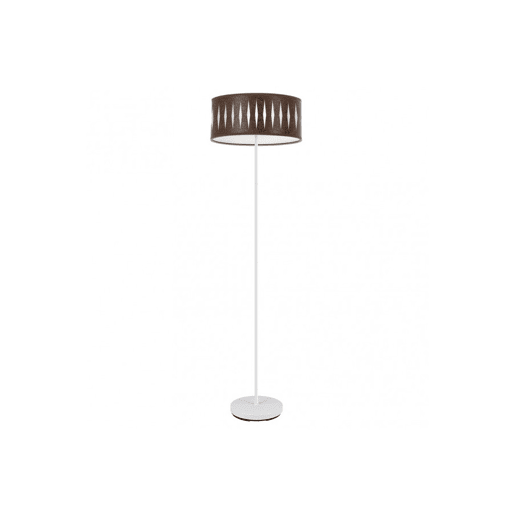 candeeiro de pé metálico cor branca série piron 40cm