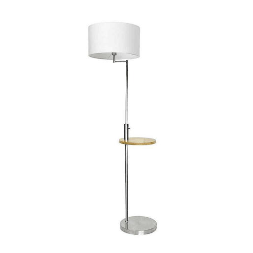 candeeiro de pé cor metal cromado série sirio 40cm