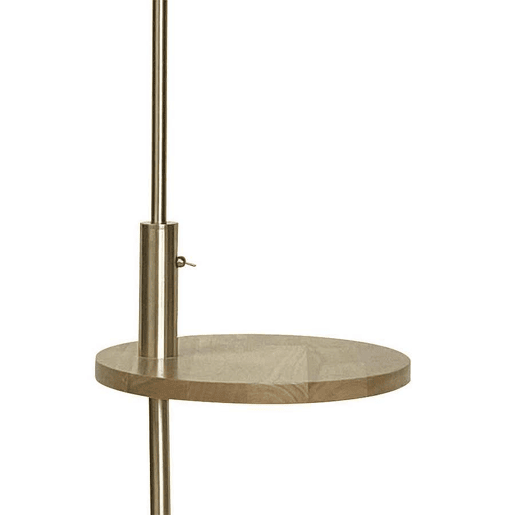 candeeiro de pé metal cor couro série sirio 40cm