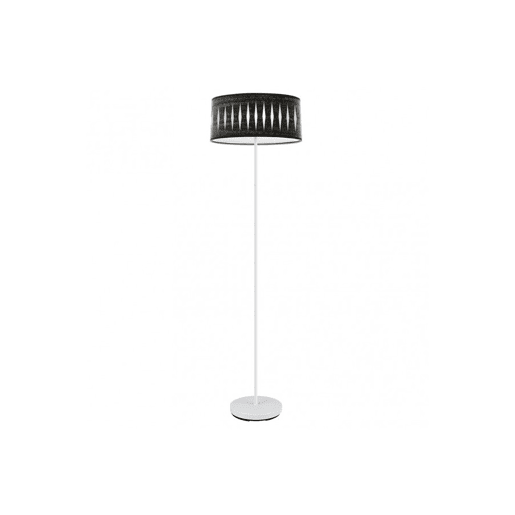 candeeiro de pé metálico cor branca série piron 40cm