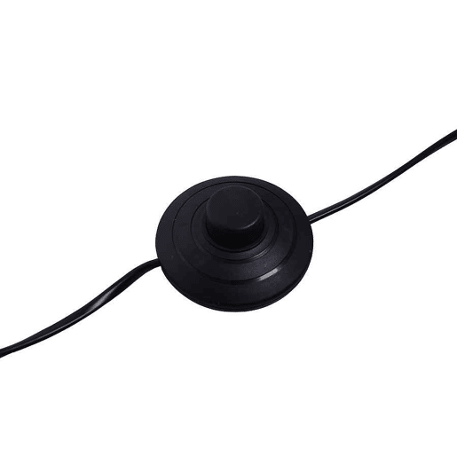 candeeiro de pé metálico cor preta série argos 22cm candeeiro de pé metálico cor preta série argos 22cm