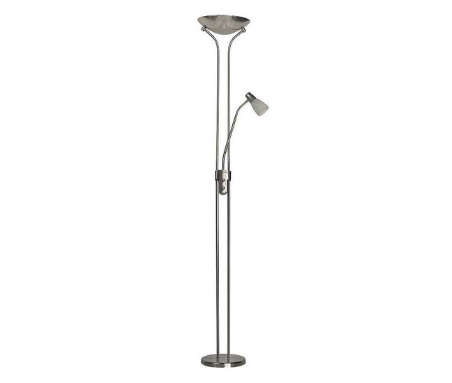Lampara de pie metal color niquel serie ross 28cm
