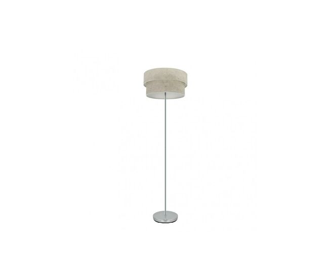 Lampara de pie metal color cromo serie smile 40cm