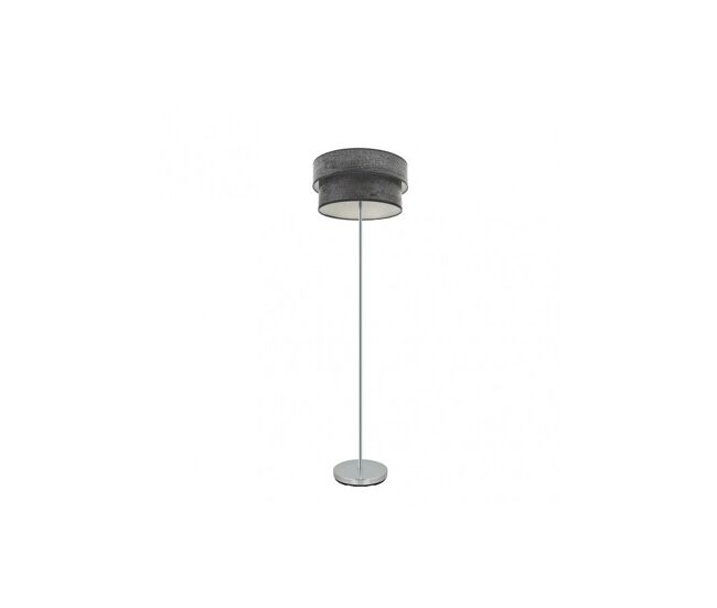 Lampara de pie metal color cromo serie smile 40cm