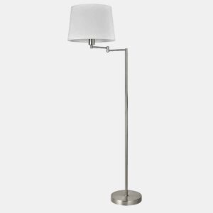 candeeiro de pé em metal cor de níquel série estambul 35cm