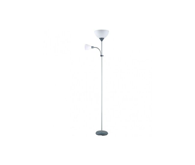Lampara de pie metal color plata serie rigel 34cm