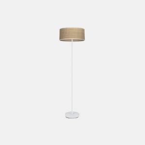 candeeiro de pé metálico cor branca série jerte 40cm
