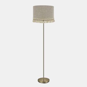 candeeiro de pé em metal preto série vera 40cm