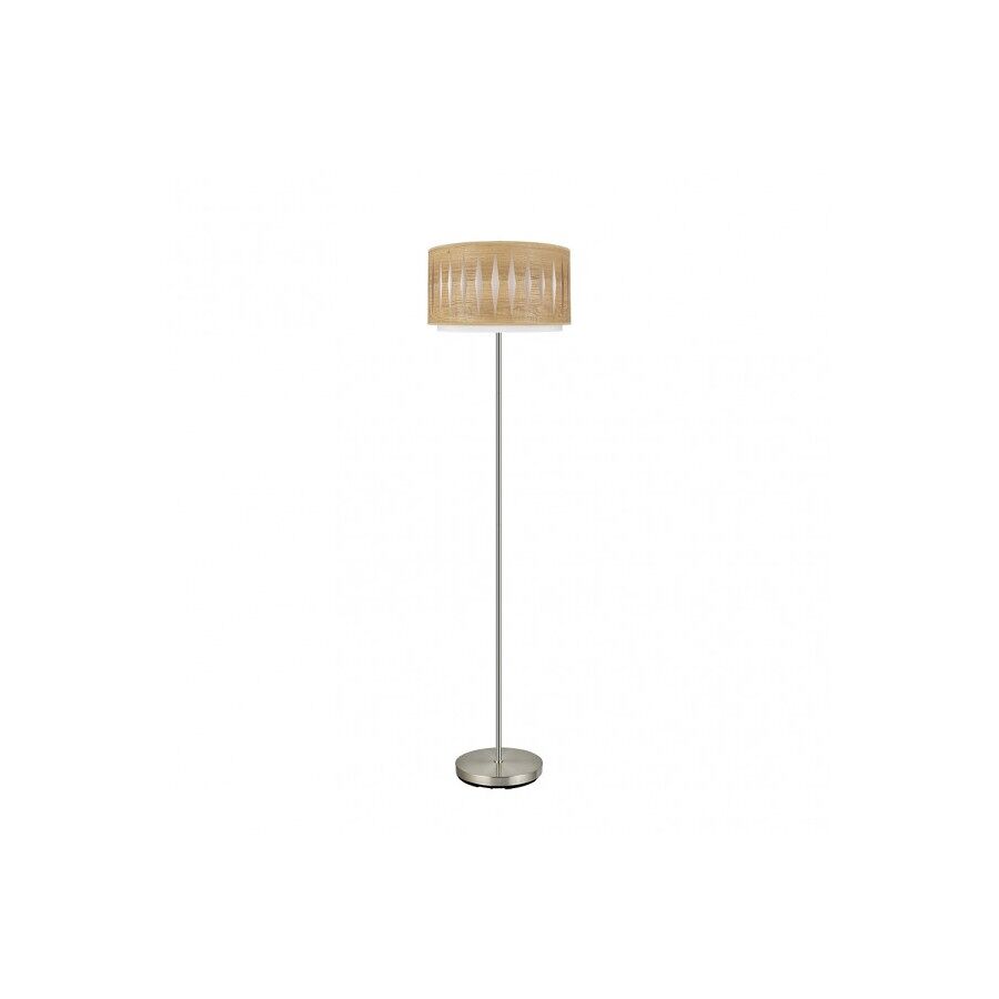 Lampara de pie metal color niquel serie alexandra 40cm