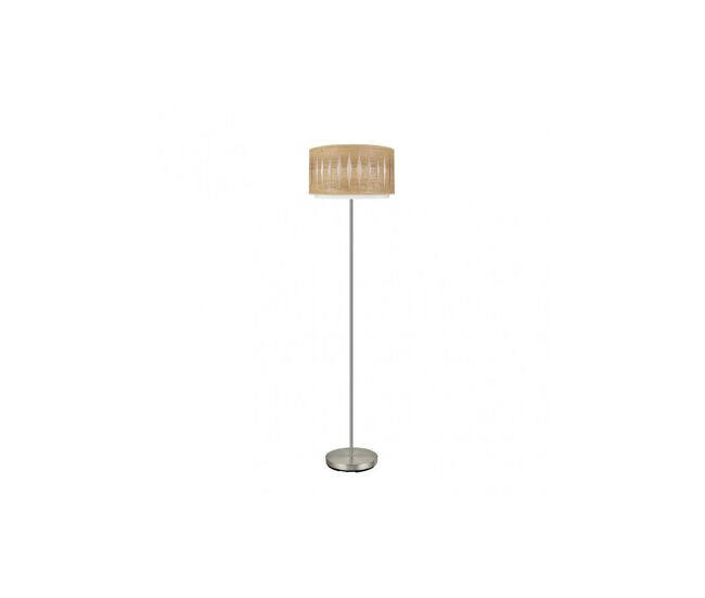 Lampara de pie metal color niquel serie alexandra 40cm
