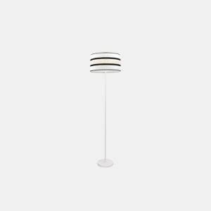 candeeiro de pé metálico cor branca série karla 40cm