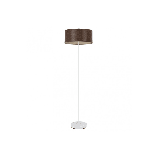 candeeiro de pé metálico cor branca série jerte 40cm