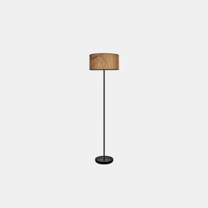 candeeiro de pé metálico cor preta série papyrus 40cm