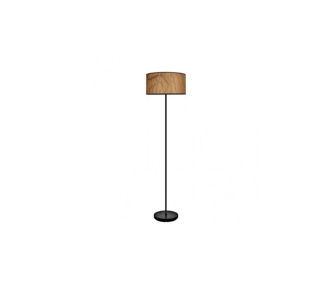 Lampara de pie metal color negro serie papiro 40cm