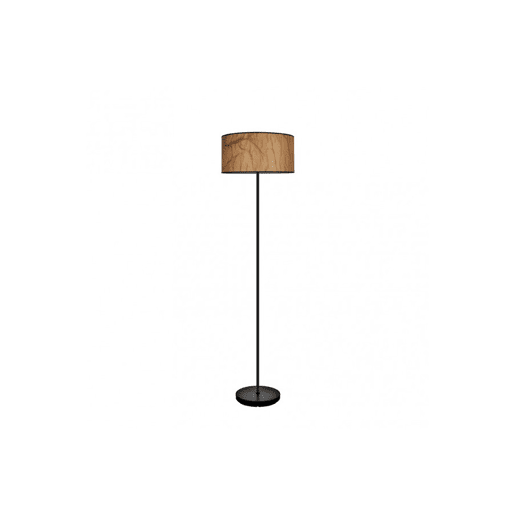candeeiro de pé metálico cor preta série papyrus 40cm
