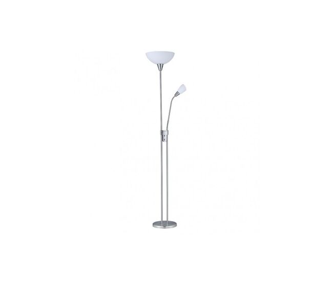 Lampara de pie metal color niquel serie deneb 30cm