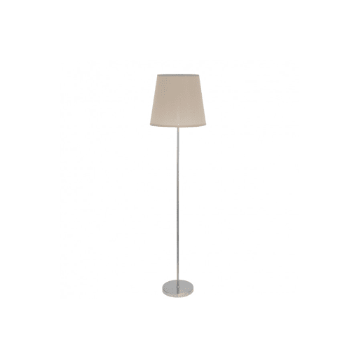 candeeiro de pé em metal niquelado série maldãvas 40cm