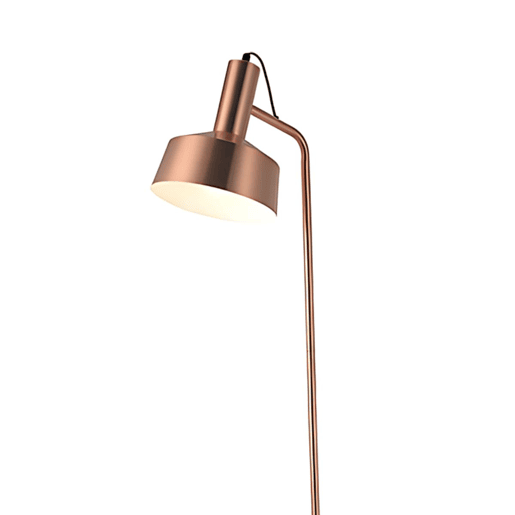 candeeiro de pé em metal cor de cobre série leana 25cm