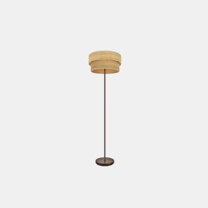 candeeiro de pé metálico cor castanha série smile 40cm