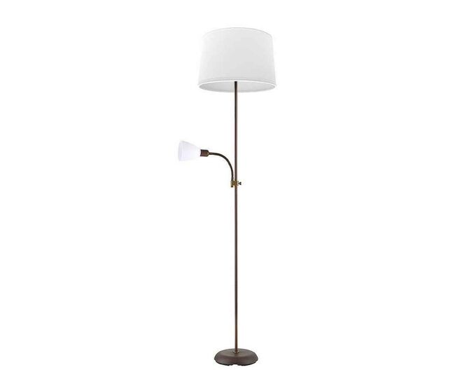 Lampara de pie metal color marron serie rilon 40cm