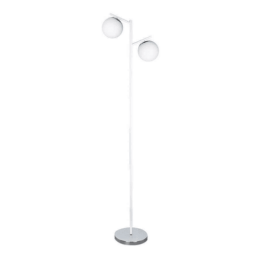 candeeiro de pé metálico cor branca série la habana 25cm