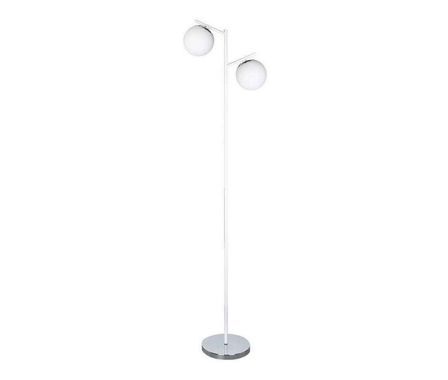 Lampara de pie metal color blanco serie la habana 25cm