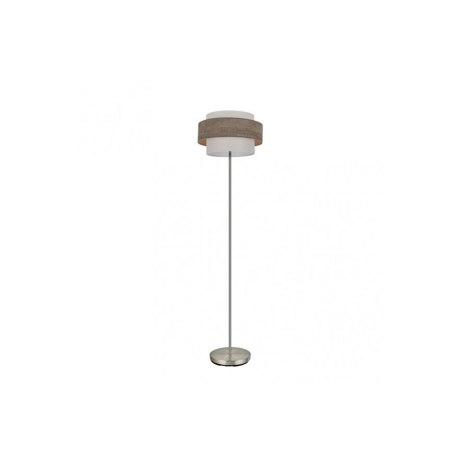 Lampara de pie metal color gris serie myriam 40cm