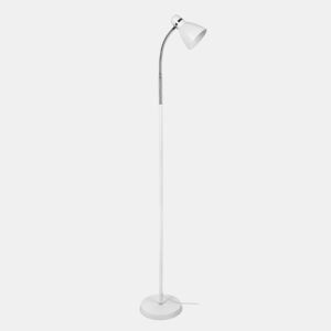 candeeiro de pé metálico cor branca série megara 22cm