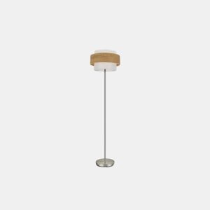 candeeiro de pé metálico série wood colour myriam 40cm