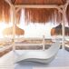 Chaise Longue De Fibra De Vidrio VENERE Chaise Longue De Fibra De Vidrio VENERE Blanco