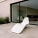 Chaise Longue De Fibra De Vidrio VENERE Chaise Longue De Fibra De Vidrio VENERE Blanco
