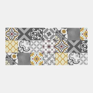 CROMA - Patch Tapete de vinil cinzento-âmbar, almofadado e confortável, 50X110cm