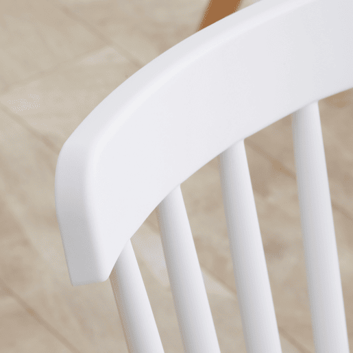 HOMCOM Conjunto de 4 Cadeiras Estilo Nórdico Cadeiras de Cozinha com Encosto Alto Assento de Polipropileno e Pés de Madeira de Faia Carga Máx. 120kg 48x52,5x83cm Branco e Madeira