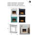 Chimenea de Suelo con Quemador De 1500w Mpc Camino Lipari Chimenea de Suelo con Quemador De 1500w Mpc Camino Lipari Gris