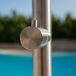 Ducha De Piscina De Acero Inoxidable SIMIUS Ducha De Piscina De Acero Inoxidable SIMIUS Gris