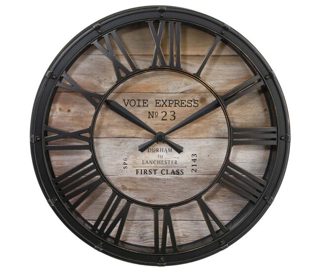 Reloj vintage estilo retro d.37 x p.8 cm
