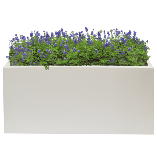 70x30x30 cm Pote de polietileno branco