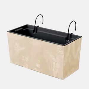 Caso Urbi Efeito Beton W Pot, Dimensões (mm) 395x185x195, Cream Color