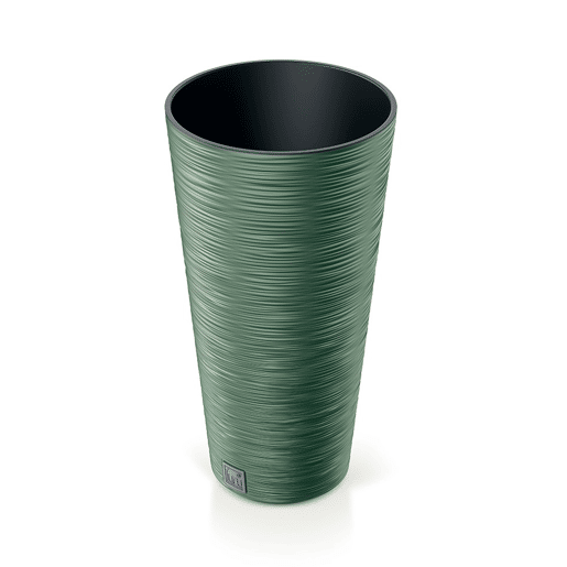 Pote verde da terra, com depósito, coleção de furu, 25 x 25 x 48 cm, capacidade de 7,5 L.