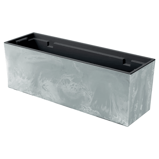 Pote de efeito beton de caso Urbi, com depósito, dimensões (mm) 580x180x195, cor de concreto