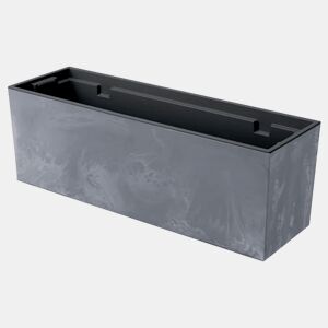 Pote de efeito beton de caso Urbi, com depósito, dimensões (mm) 580x180x195, cor de marengo