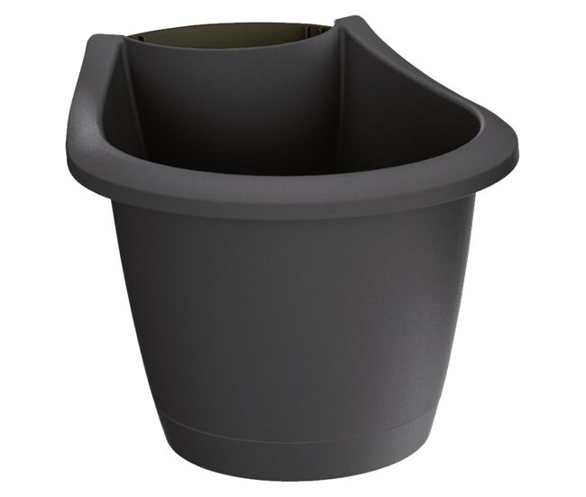 Maceta respana belt 3,3l., dimensiones (mm) 217x217x178, color antracita