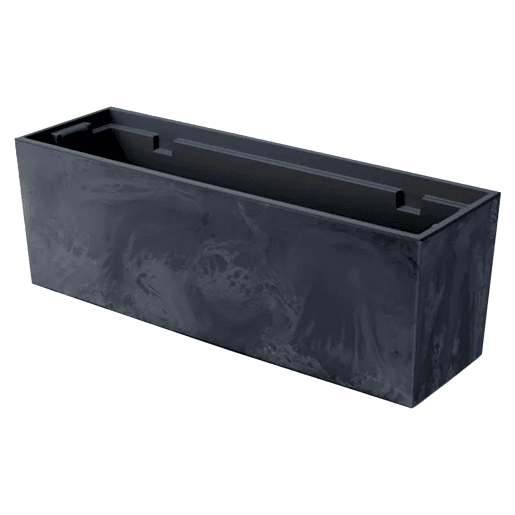 Pote de efeito beton de caso Urbi, com depósito, dimensões (mm) 580x180x195, cor antracite