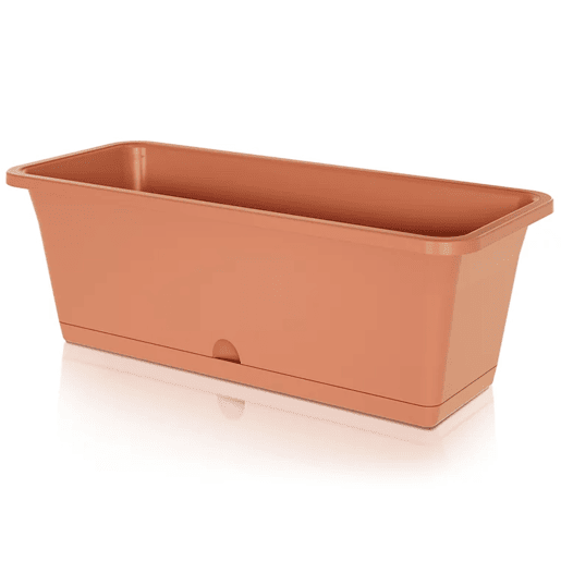 Camelia Pot, Dimensões (mm) 595x170x143, cor de terracota