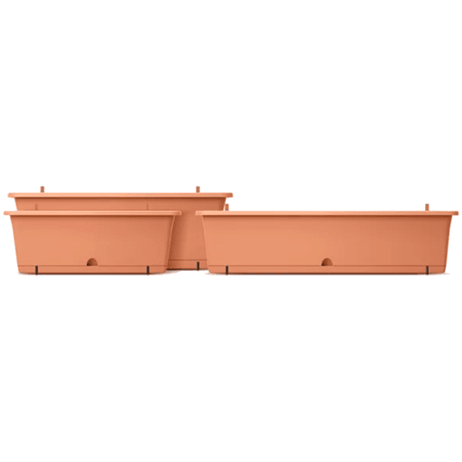 Camelia Pot, Dimensões (mm) 595x170x143, cor de terracota