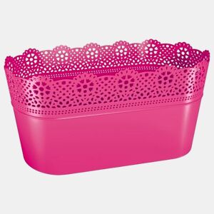 Método de renda, dimensões (mm) 285x135x155, cor da fucsia